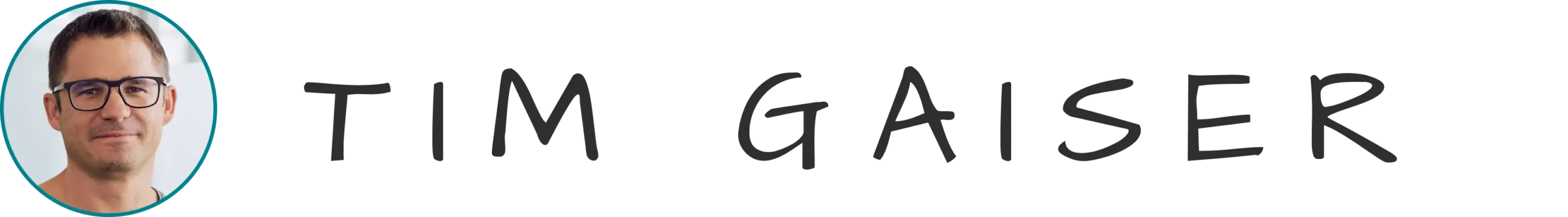 Logo of Tim Gaisers Homepage Logo of Tim Gaisers Homepage containing a picture of Tim Gaiser and the name